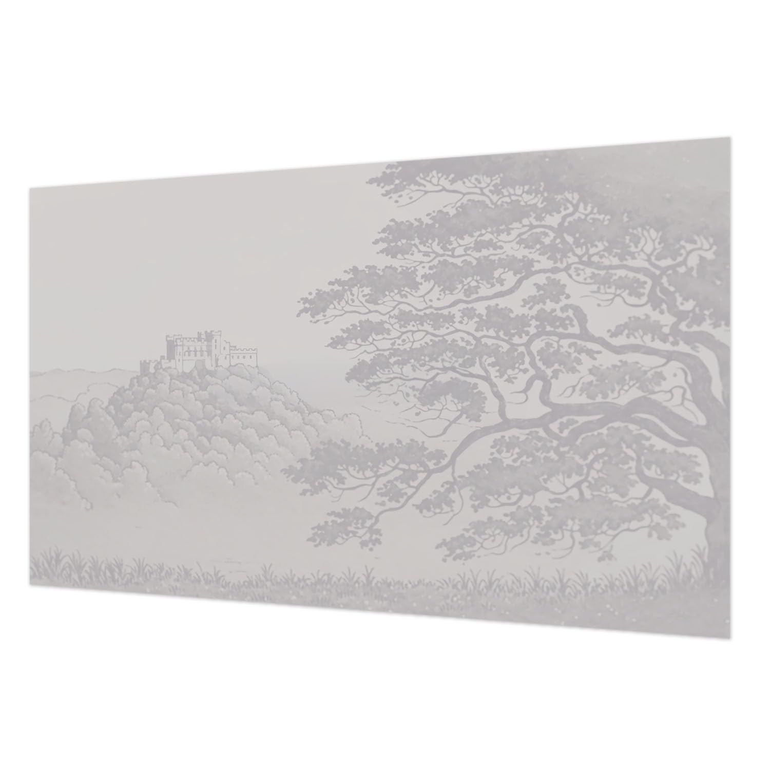 Papier peint paysage de château pour décoration de chambre et salon