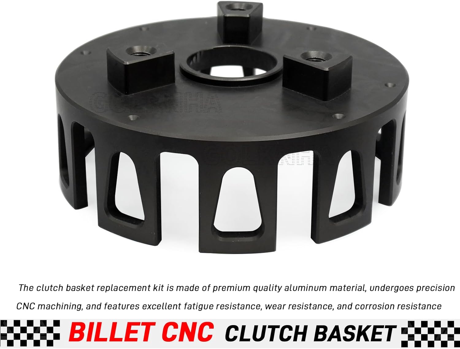 CNC Billet Clutch Basket Kit Heavy Duty for Yamaha Blaster 200 YFS200 1988-2006,Clutch Housing Set for ATV YFS 200