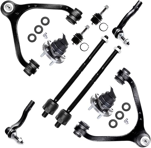 SCITOO Kit de suspensión delantera, cubo de rueda superior, brazo de control con rótula para Ford Crown Victoria 2005-2011 para Ford Crown Victoria