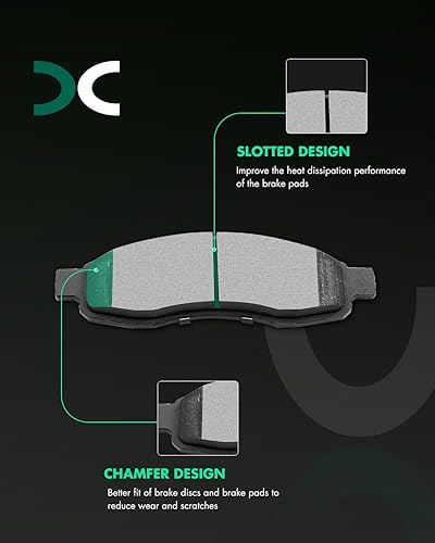 Vista 196 de SCITOO - Juego de pastillas de freno de cerámica