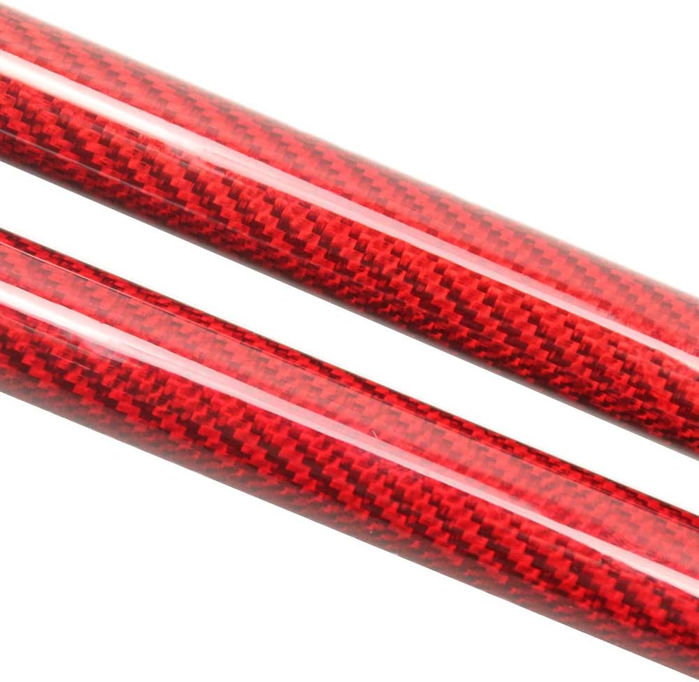 Lift Support Struts for Toyota Camry 2021 2022 2023 2024 Modify Front Hood Bonnet Gas Spring Shocks Damper Carbon Fiber Prop Rod (Red Carbon Fiber)