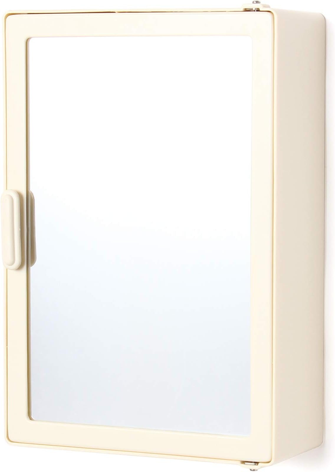 zahab Plastic Bathroom Cabinet Glossy Finish Ivory Single Door 10 x 4 x 14 inch