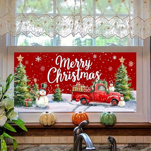 Vinilo Decorativo para Ventana Navidad 39.3 x 17.7 pulgadas miniatura 6
