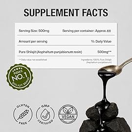 Kapiva 100% Pure Himalayan Shilajit Resin(30gm), High Potency for Men & Women | 120 Servings of 250mg | 80+ Trace Minerals, Upto 70% Fulvic Acid | Authentic | Natural Energy & Immune Support