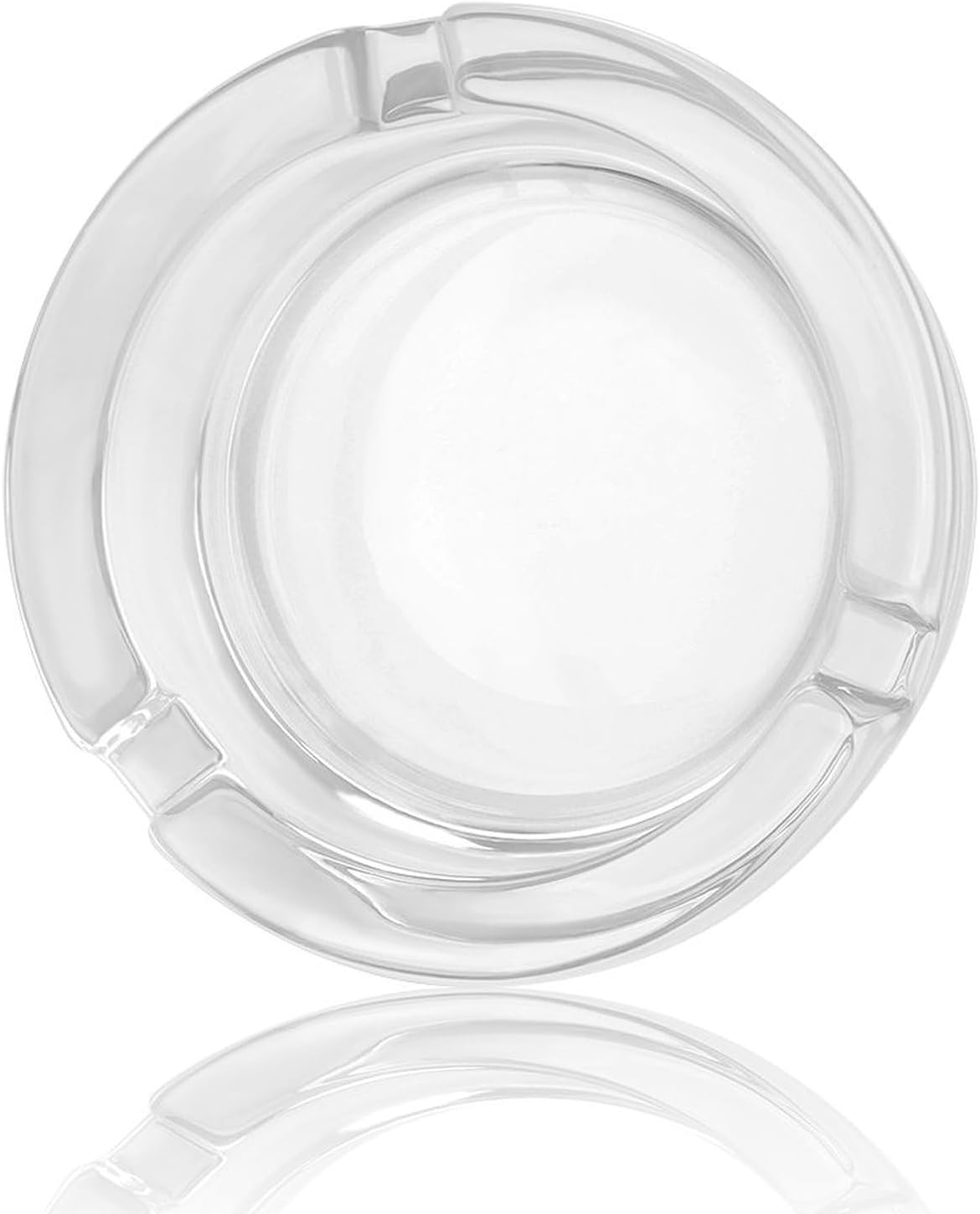 Custom Glass Ashtray Personlized Ashtrays for Gift Design Your Own Photo Text Logo Smooth Round Ashtrays for Indoor Outdoor Home Office Decoration