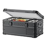 ICECO APL20 21 Quart Portable Fridge Freezer, 12 Volt Refrigerator with SECOP Compressor, Lightweight Aluminum, Fast Cooling, 32dB Quiet, -4°F~68°F for Car, RV, Camping, Overlanding