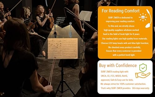 Rechargeable Book Light For Reading In Bed, Led Reading Lights For Books In Bed, Eye Care Reading Light With 3 Color, Book Reading Light Clip On, Up To 60 Hours Lighting Lightweight Booklight 1-Black #TOP7