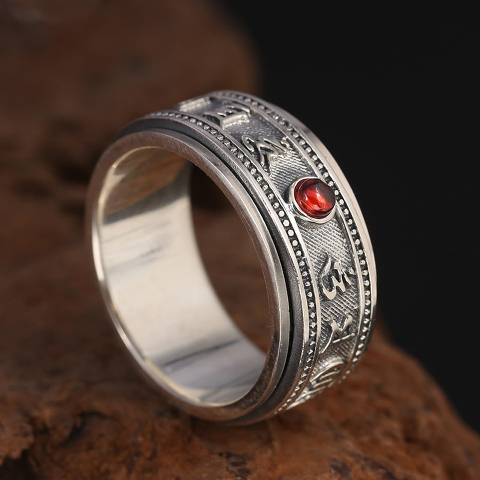 Bague en Argent 925 pour Homme Anti Stress