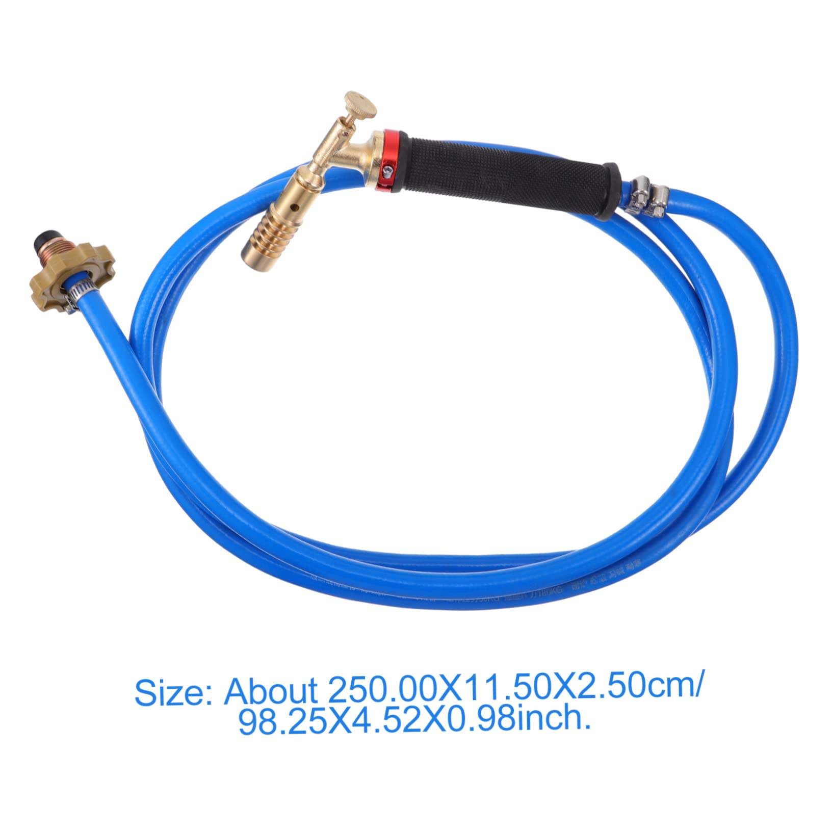 KICHOUSE Home Gas Torch High Temperature Gas Torch Thickened Tip Flame Gathering Net Brass Knob for Enhanced Safety