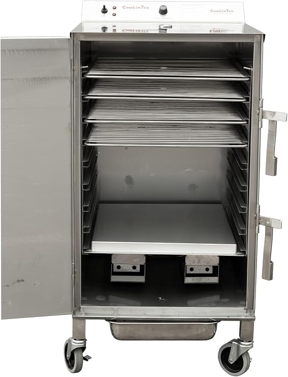 Smokin Tex 1100 Cold Smoke Plate - Double-Walled Insulated Stainless Steel for Electric Smokers, Ideal for Cheese, Seafood, Fruits, 12.5 x 13.25