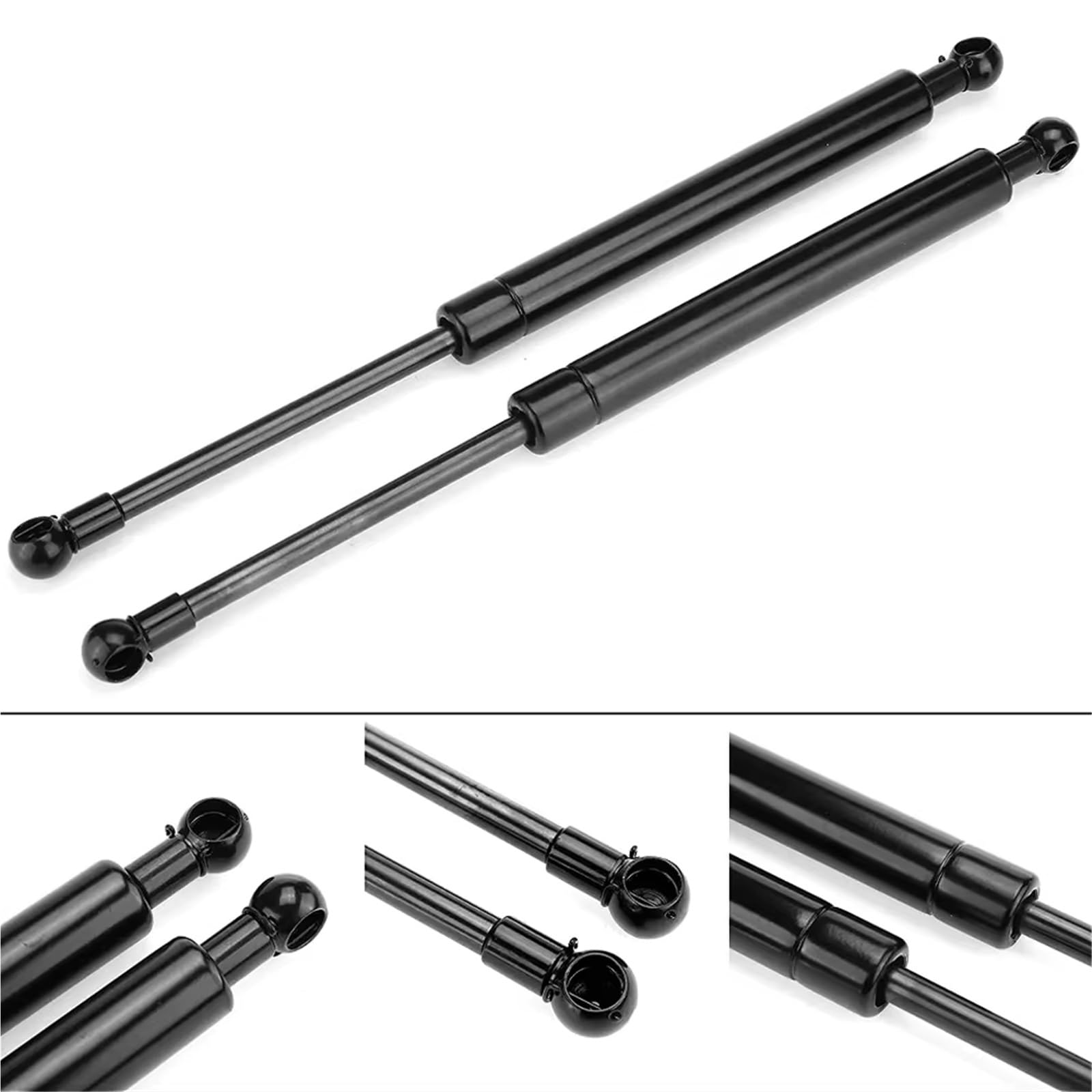 Vérin Ouverture Capot 2 Pièces 400N 300 350 400 450 500 600mm Barres Jambe Force À Gaz Ressorts Support Capot Démarrage Voiture Caravanes Portes Hayon(350mm)