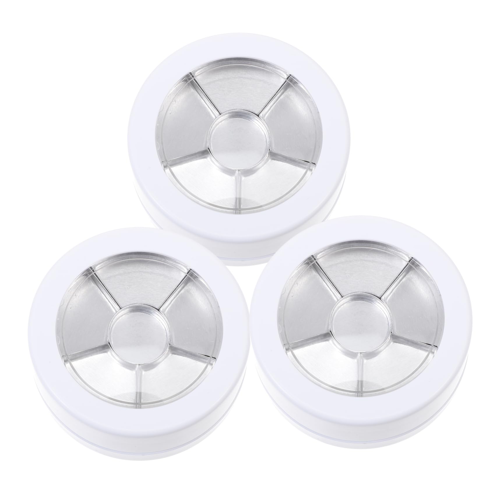 3pcs Dual-layer Cream Jars Reliable Cosmetics Storage Containers for Ointments Lotions and Personal Care Products