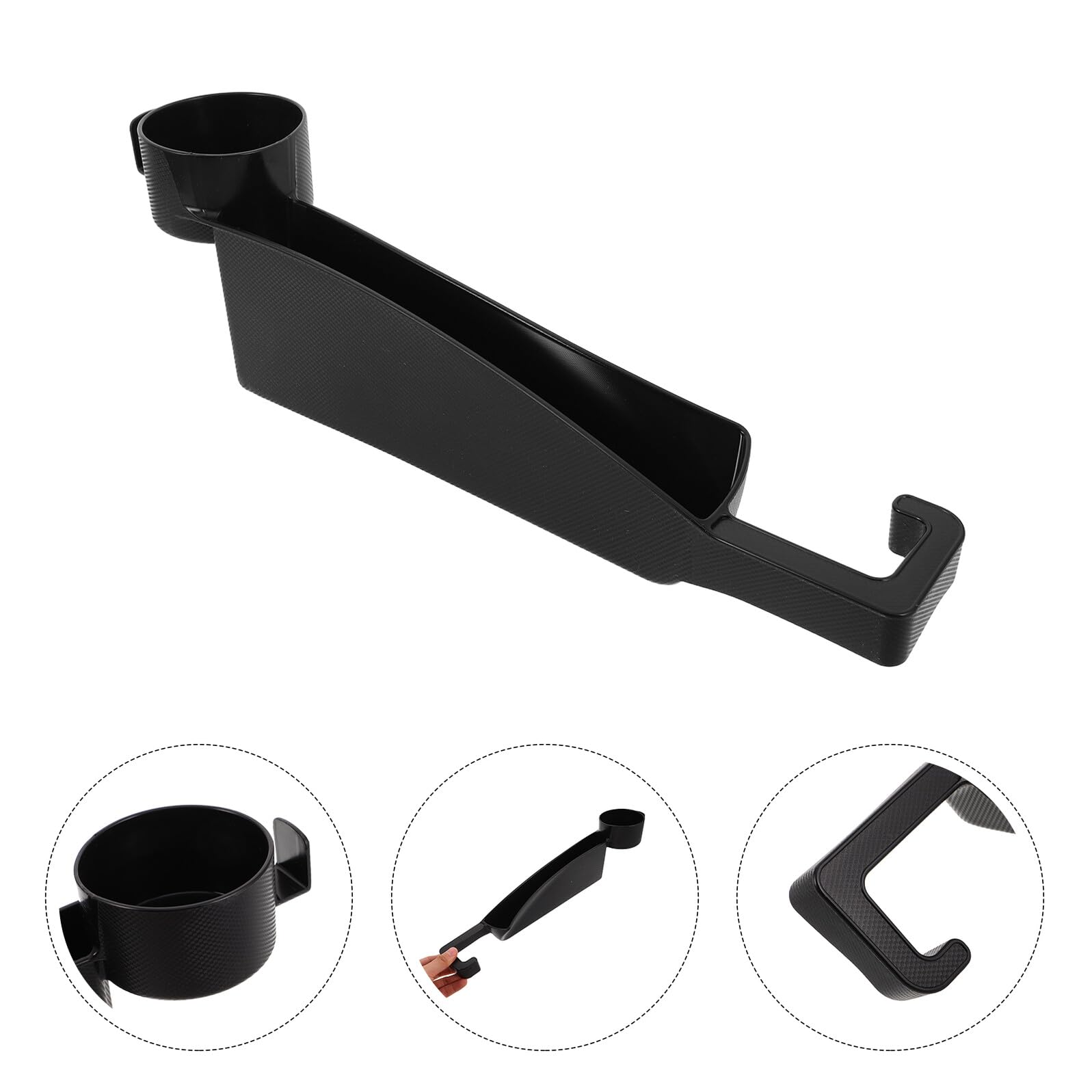 HEMOTON Rellenador De Huecos Para Asientos De Coche Organizador De Huecos Para Asientos Caja Delgada y Larga De Plástico Para Camioneta Suv Bloqueador De Caídas y Consola Receptor De Tope
