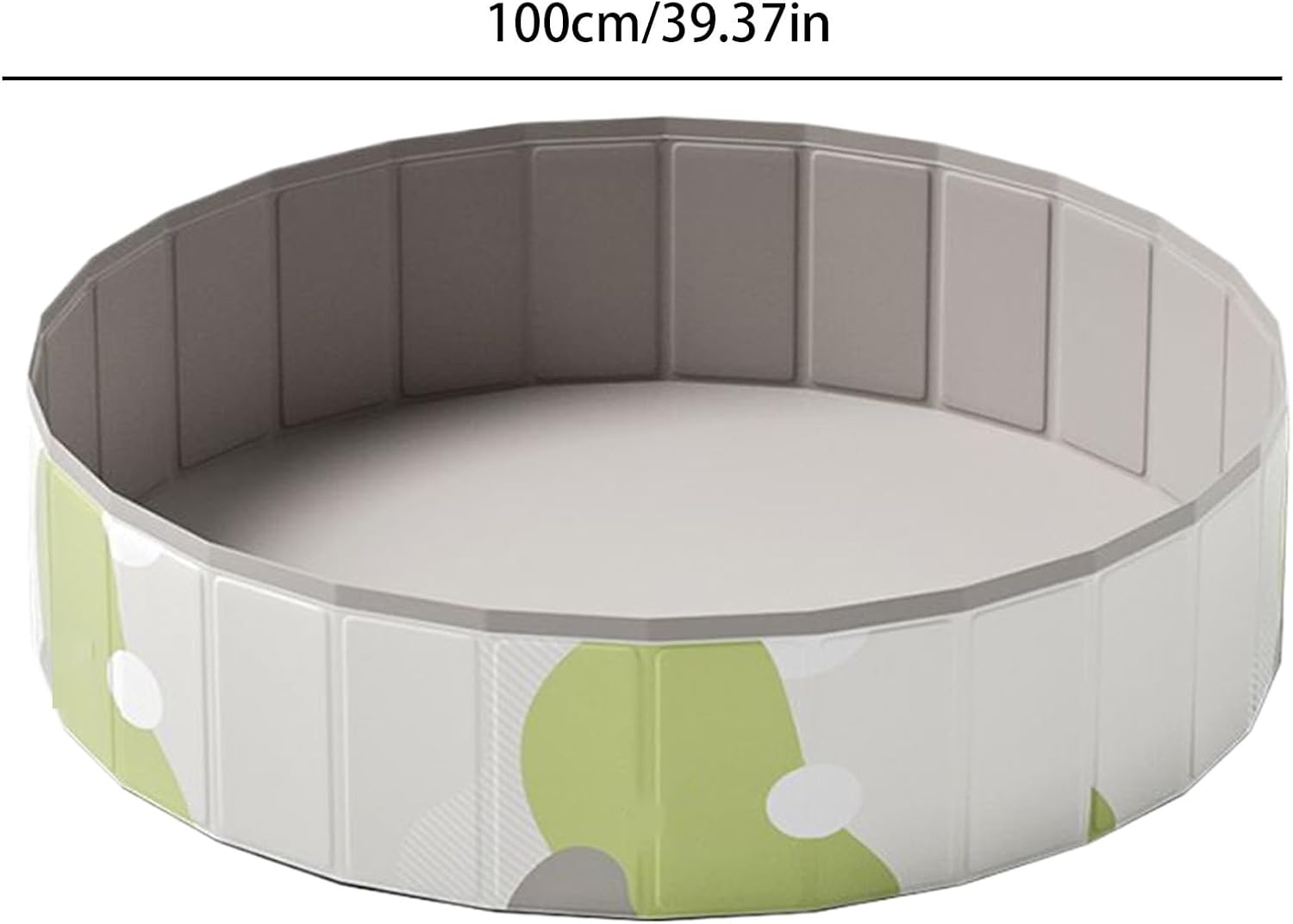 Pet Puppy Foldable Pool Tub, PVC Material Quick Setup Swimming Pool with Easy Storage, 80cm 100cm Options, for Children, Pets, Outdoor Bathing, Garden Fun