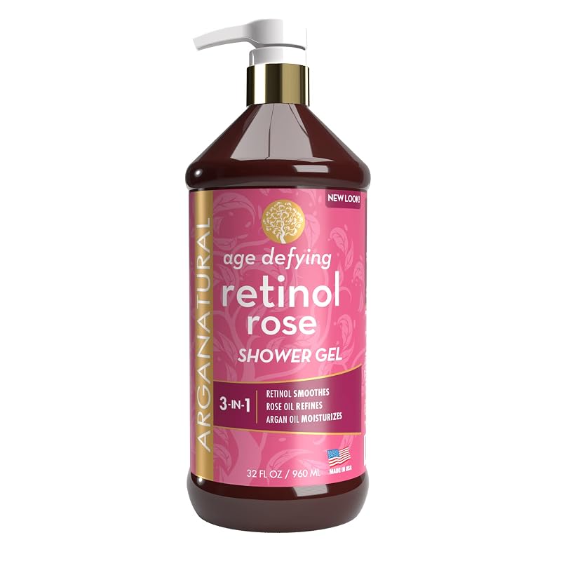 Arganatural Gel de Banho com Retinol e Óleo de Argan, 960 mL