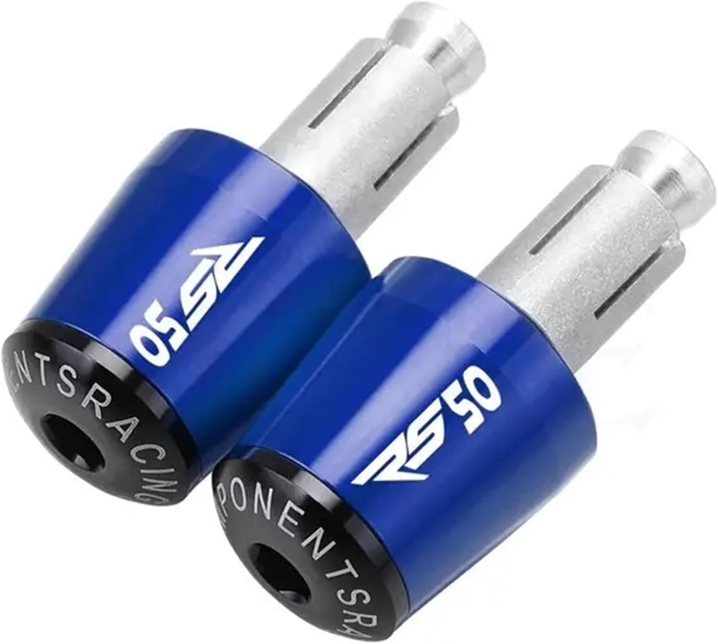 Dla APRILIA RS50 RS 50 1999 2000 2001 2002 2003 2004 2005 Kierownica Motocykla Uchwyty Czapka Wtyczka Ręczna Zaślepka (Kolor : Blue black, Rozmiar : 1)