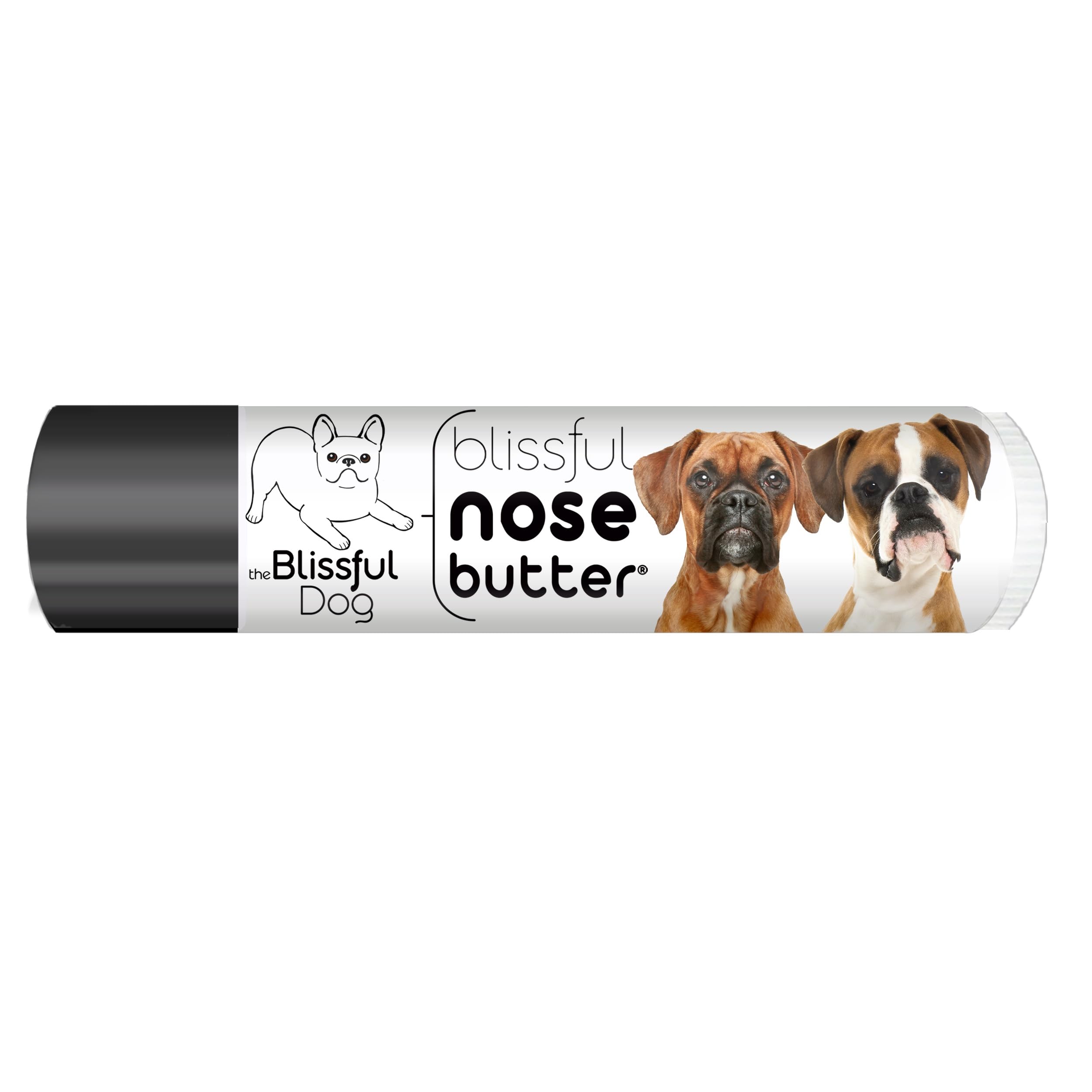 The Blissful Dog Fawn Boxer Nose Butter for Dry, Cracked Skin, Lick-Safe Dog Nose Balm with Moisturizing Shea Butter, Almond, Olive, and Essential Oils, Pet Supplies, Uncented, 0.15 oz.
