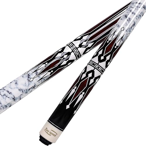 Miniatura 2 de Palo de billar profesional con estuche rígido de madera dura de arce canadiense profesional de billar de 58 pulgadas, juego de palos de piscina de 2