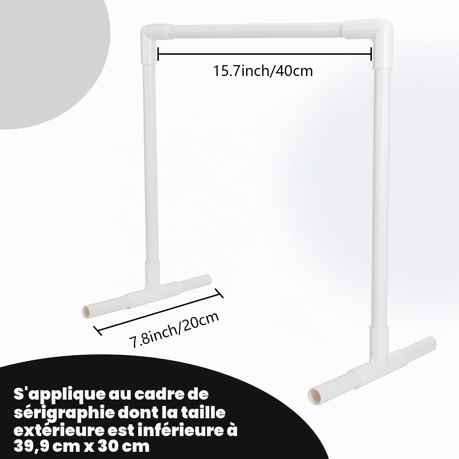 Caydo Lampe LED UV de 50W pour sérigraphie avec support lumineux et tissu noir, attaches élastiques et instructions pour la sérigraphie et les cyanotypes