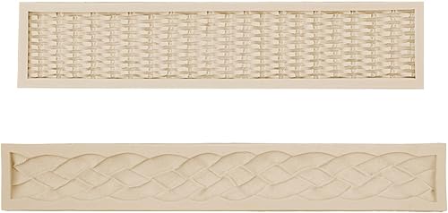 Miniatura 9 de Molde de silicona de cuerda, paquete de 2 tiras de arcilla polimérica con borde de encaje, para decoración de pasteles, decoración de cupcakes