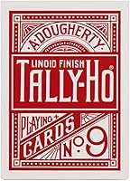 Vista 2 de Tally Ho Cartas de juego con espalda circular (el color puede variar)