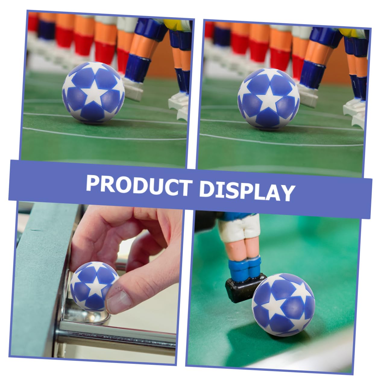 VICASKY 60piezas Balones De Fútbol Mini para Futbolín Repuestos De Mesa Fútbol Balones Accesorios para Diversión De Mesa