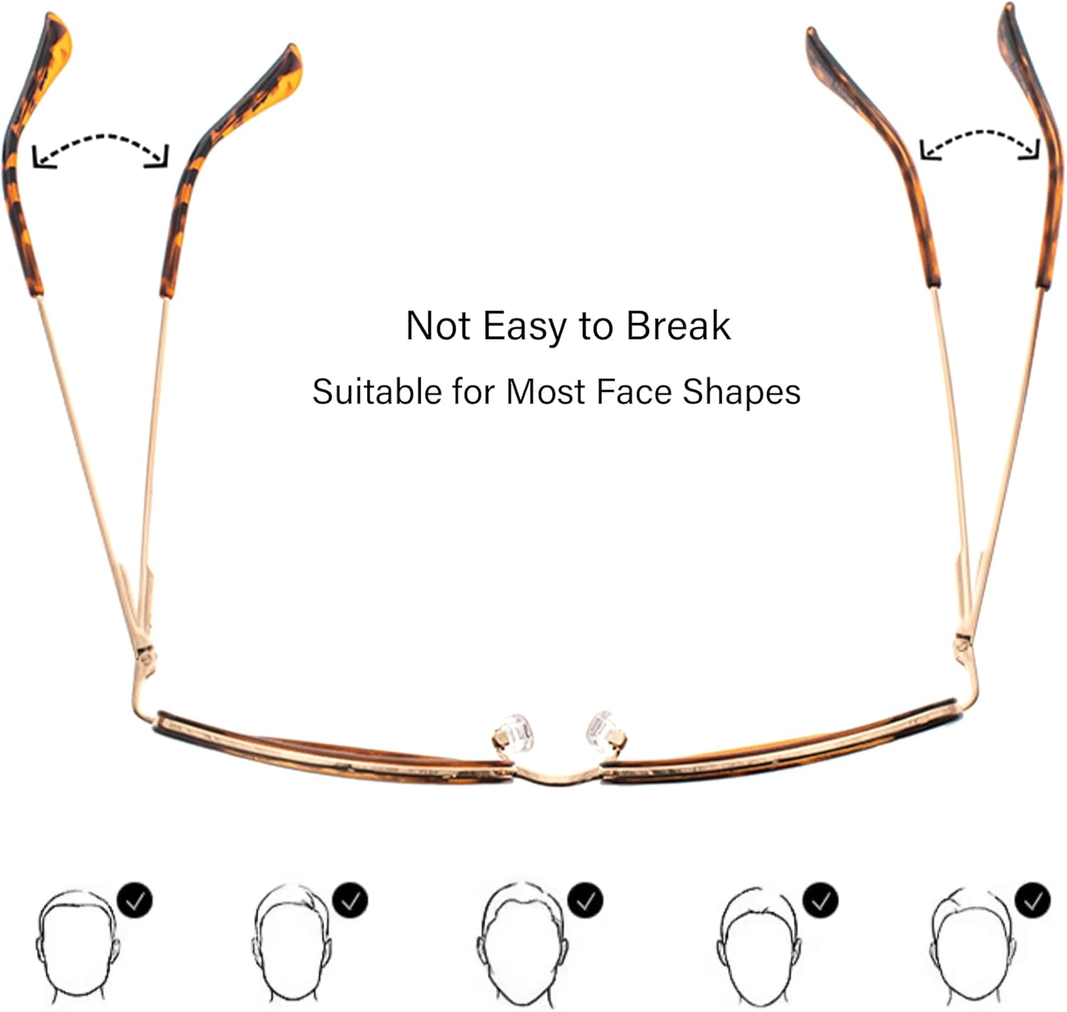 FAA'N Retro Big Frame Cat Eye Polarized Sunglasses Women with Spring Hinge - Image 3