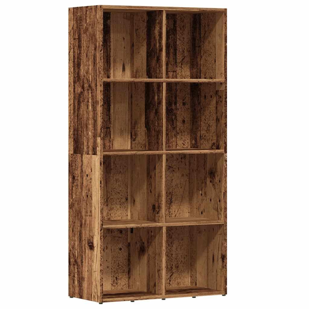 Generisch Bücherregal Altholz-Optik 66x30x130 cm Holzwerkstoff,Möbel,Regalsysteme,Bücherregale Bücherschränke-855778