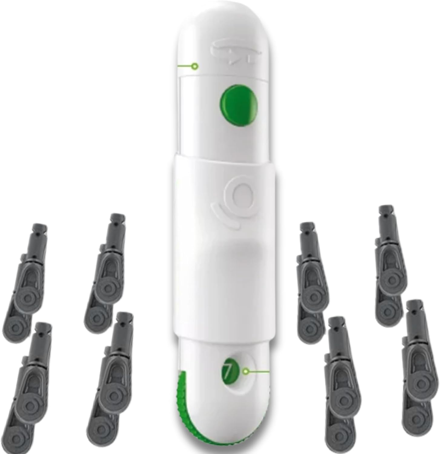 Amazon.com: Lancing Device with 25 Sterile Lancets Adjustable Depth ...