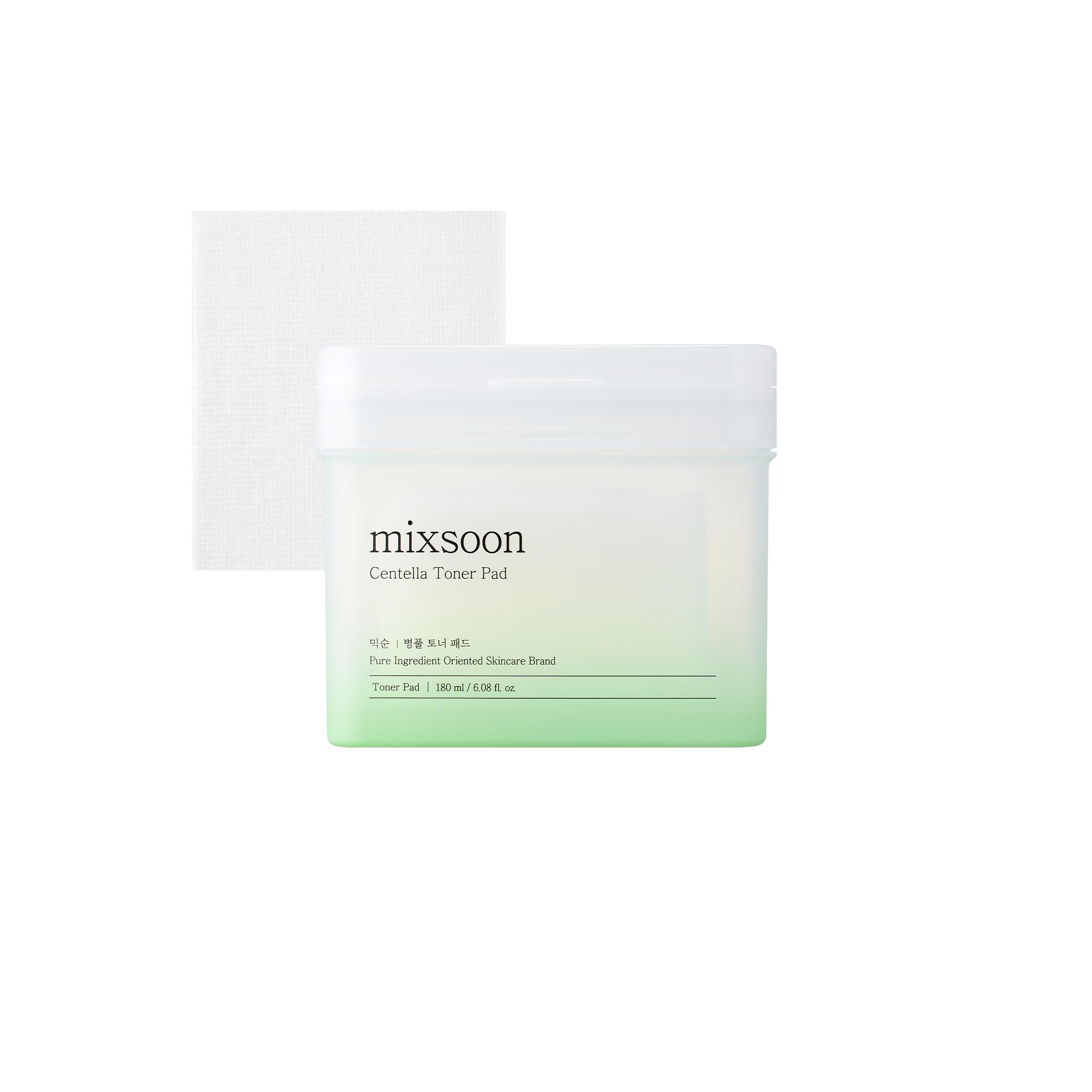Mixsoon Centella Asiatica Toner Pad Soothing Hydration Centella Extract Gauze Pad (230Ml/ 7.77Fl.oz/ 120 Sheets)