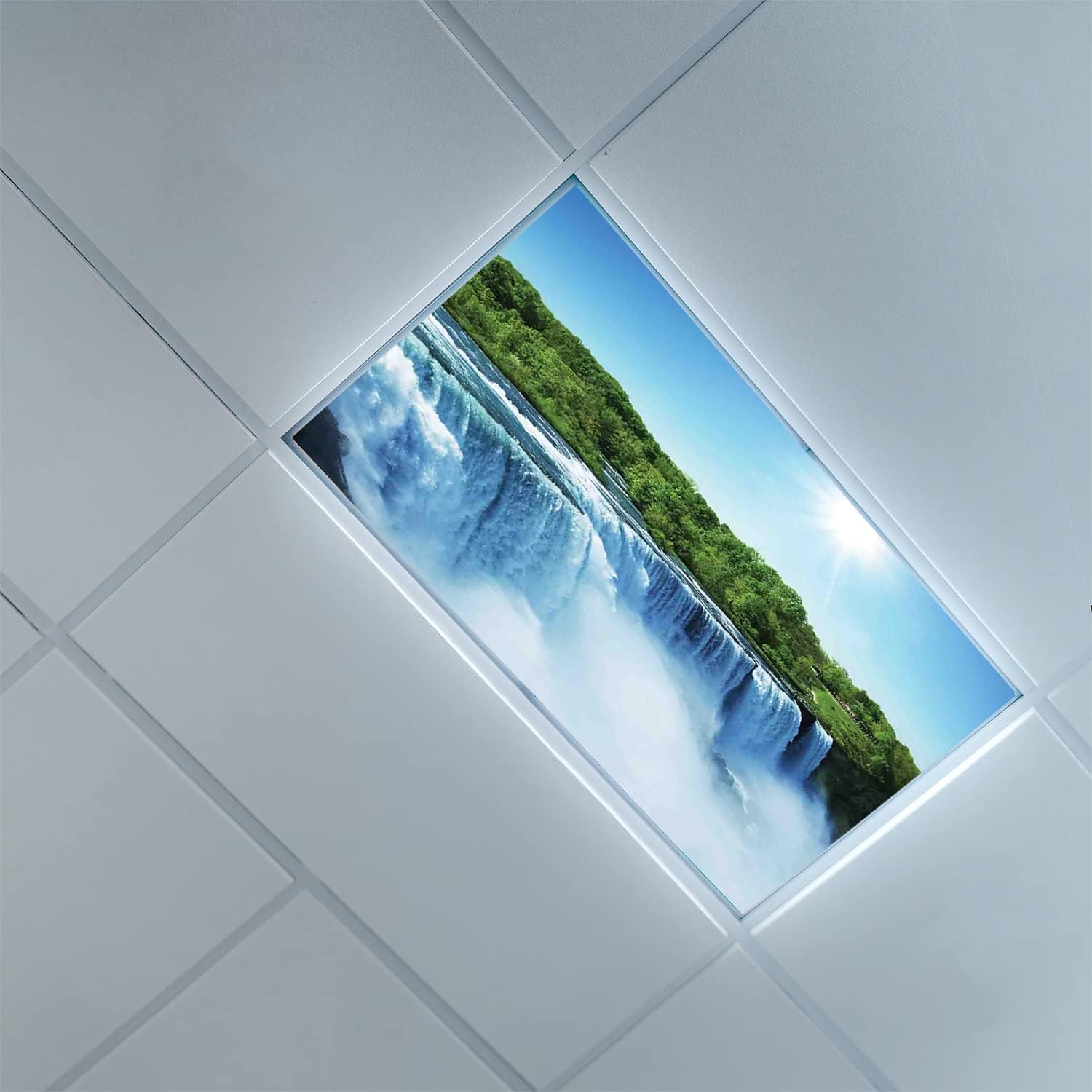 Fluorescent Light Covers for Classroom OfficeWaterfall