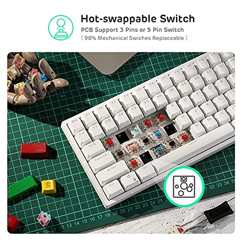 RK ROYAL KLUDGE RK84 Wireless Mechanical Gaming Keyboard - Image 5