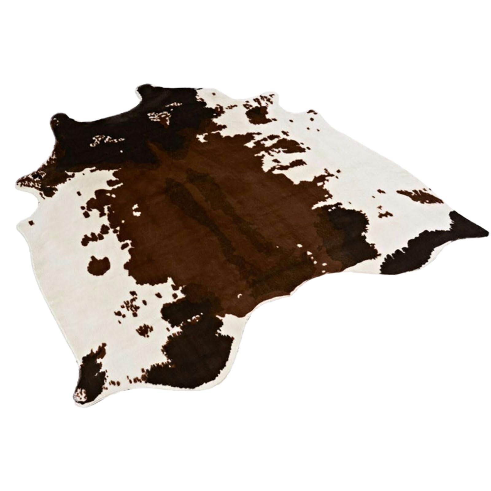 Tapis en Peau d'animal,Tapis en Fausse Fourrure Imitation Peau De Vache,Tapis Imprimé Imitation Vache,Tapis en Peau De Vache Artificielle,Facile d'entretien,à Poils Courts,pour De Canapé