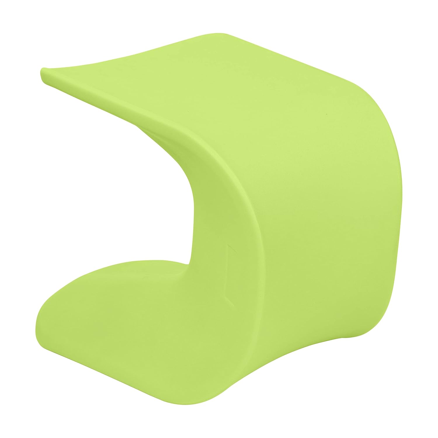 ECR4Kids Wave Seat, 18in - 19.6in Seat Height, Perch Stool, Lime Green
