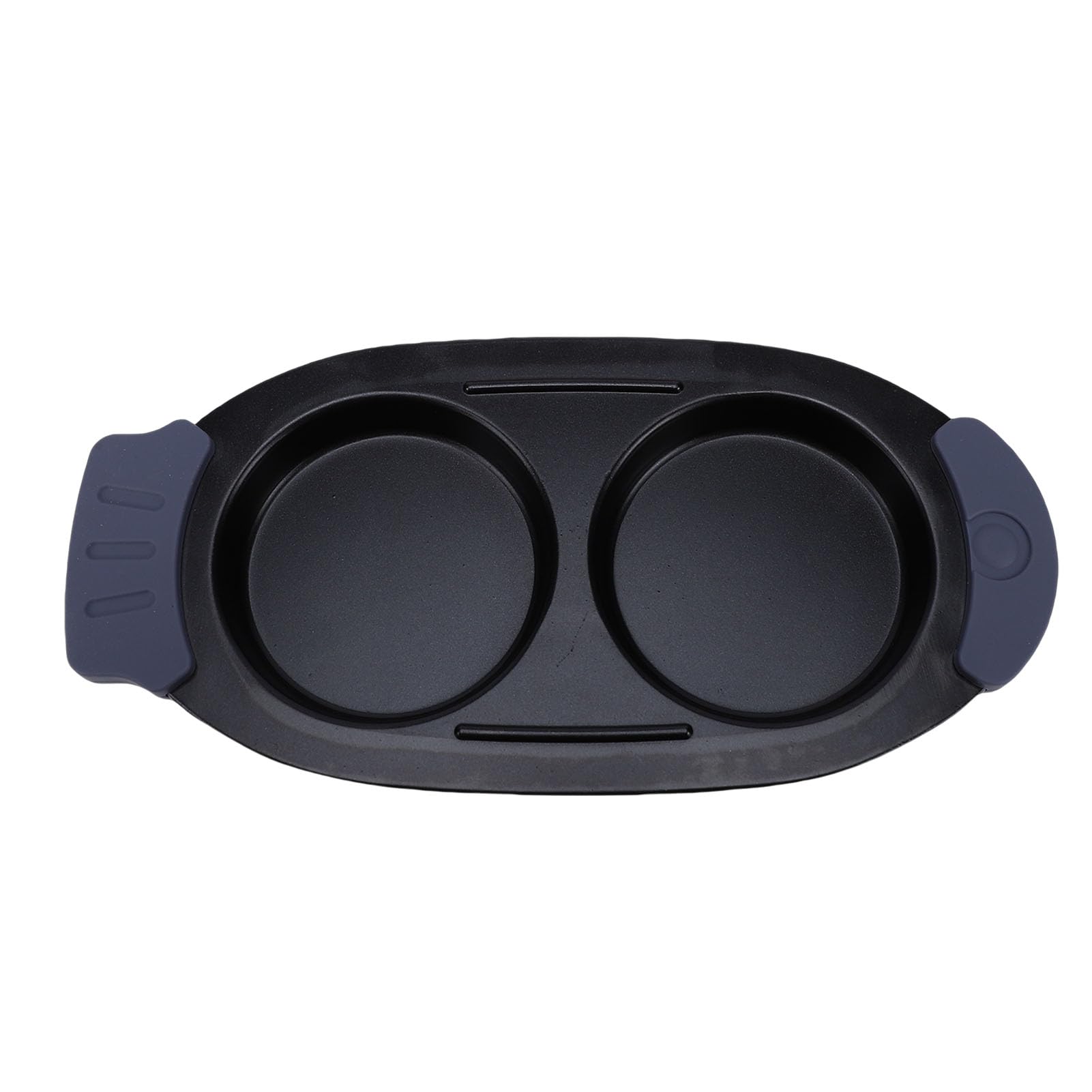 Luocute Cuociuova per Microonde, Rivestimento Antiaderente con Manico Rimovibile e Coperchio in Silicone Resistente Al Calore, per Friggere in Camicia Arrostire 2 Uova, Lavabile in
