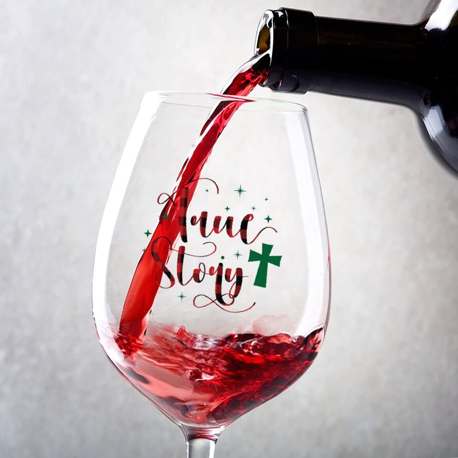 Verres à vin rouge True Story raffinés en coffret cadeau de mariage et fête