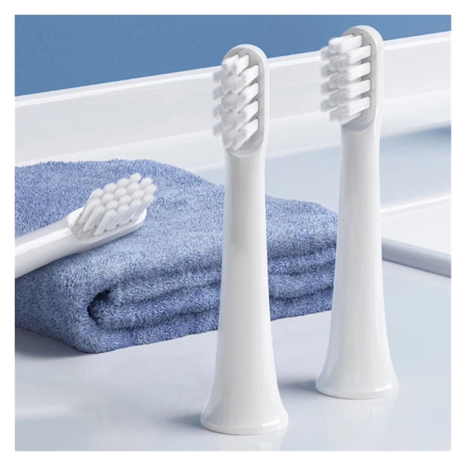 10PCS Cabezales, Compatible Con XIAOMI, T100 | Cerdas suaves, cabezales de cepillo dental, envasado al vacío, plástico, adultos, 4ARLA03(Multi-colored)