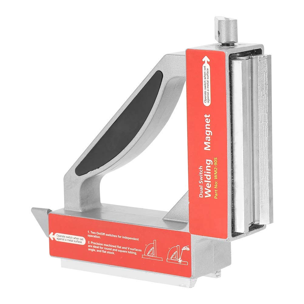Máscara de soldadura magnética, doble interruptor magnético de 90 grados, dispositivo de soldadura fuerte, soldador magnético, soporte de giga imán de soldadura para ángulo fijo en la soldadura