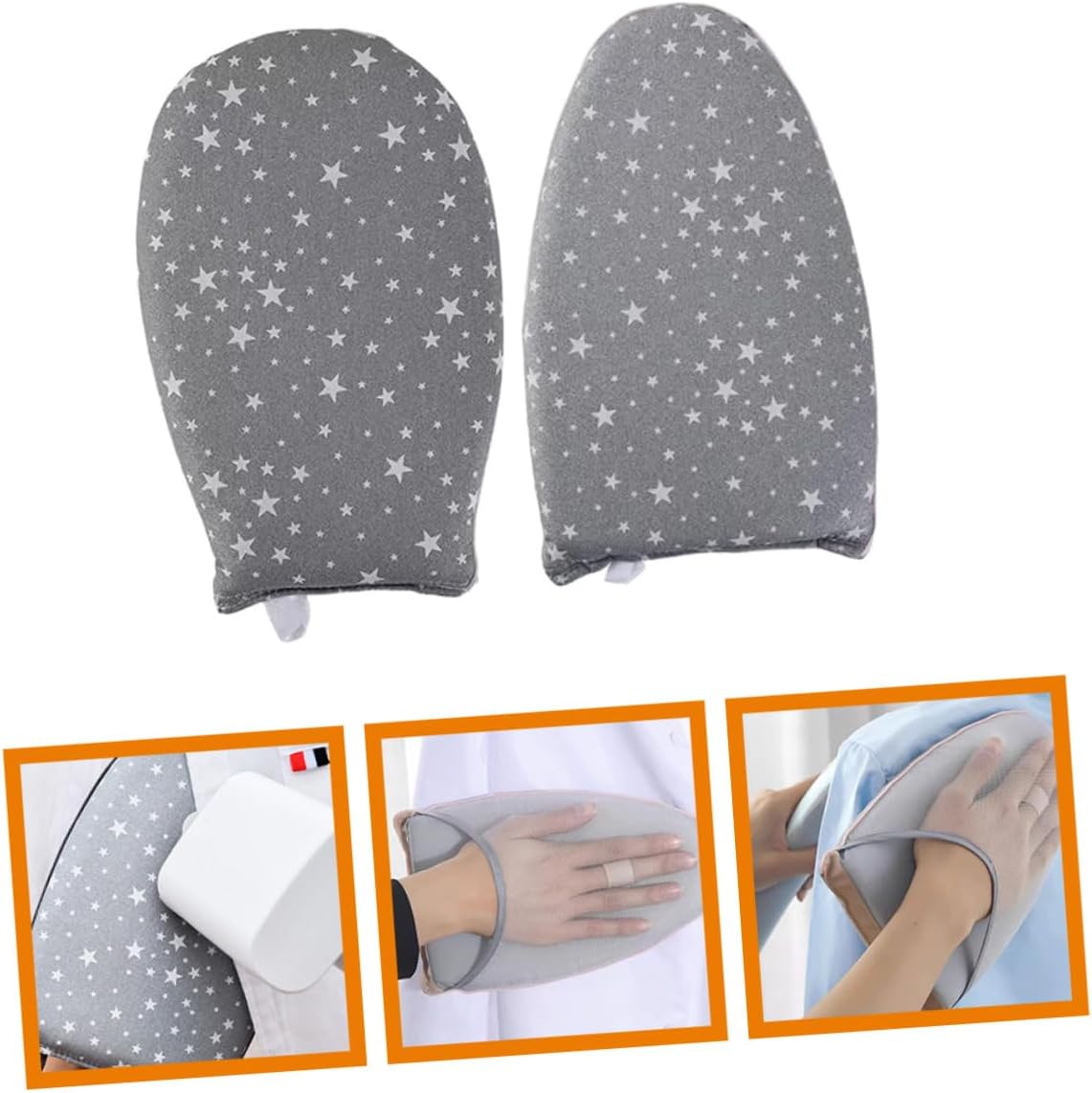 Mikinona 2pcs Ironing Gloves for Safe Steaming of Clothes Lightweight Breathable Garment Steamer Mittens for Shirts Pants Skirts Practical -Scald