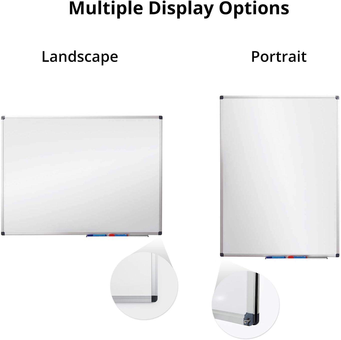 Office Marshal Professional Magnetic Dry Erase Board | White Board | Test Score: Excellent (A/1.3) - 18" x 12"