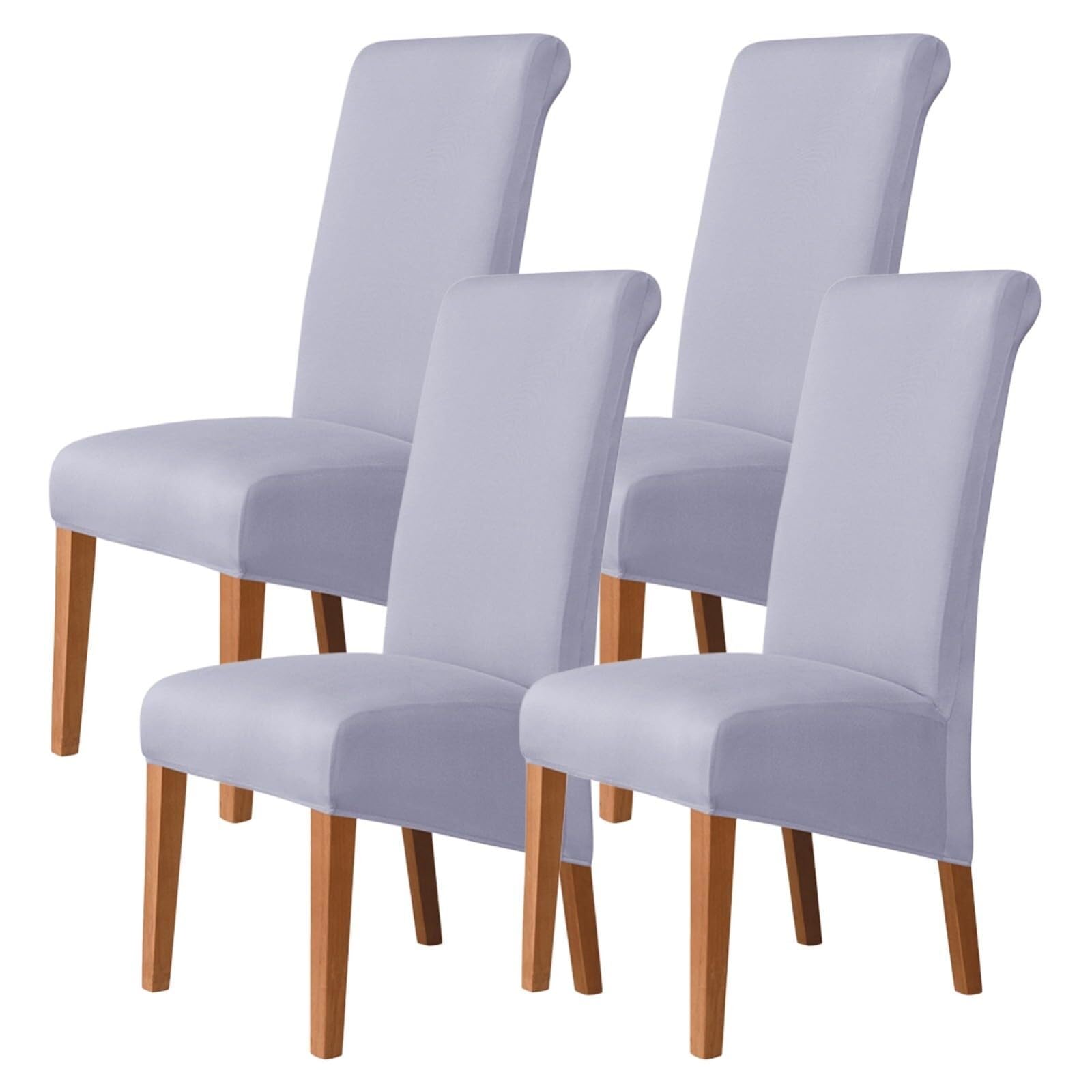NMVAWIPT Stretch High-Back Dining Chair Covers, Removable Washable Protectors With Elastic Bottom, For Home, Restaurant, Banquet(34#,4Pcs)