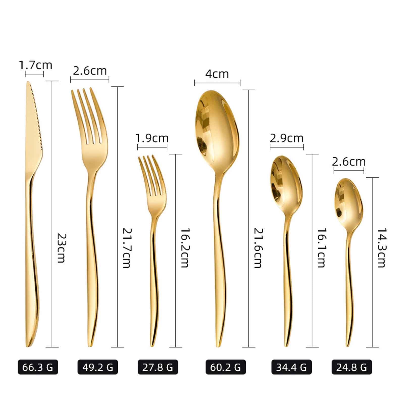 Ménagère - Couvert Comprenant Cuillère, Couteau, Fourchette, Set Couverts De Table Inox, Lave-vaisselle,Service De Table 1/3 Personnes