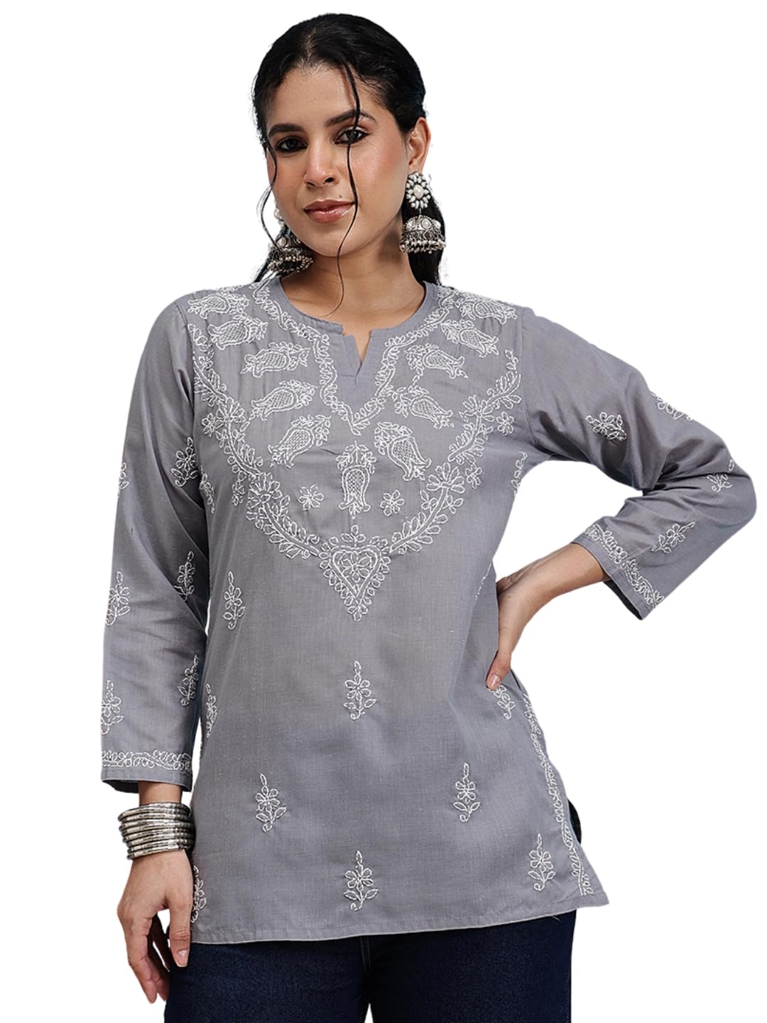 Ada Women Chikankari Top-picture-24