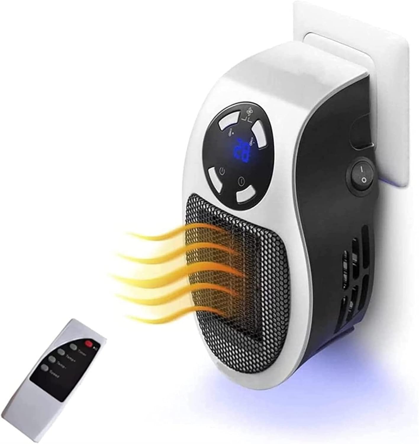 Buy Top Heat Ceramic Heater, 500W Ceramic Heater Plug In, Top Heat Plug