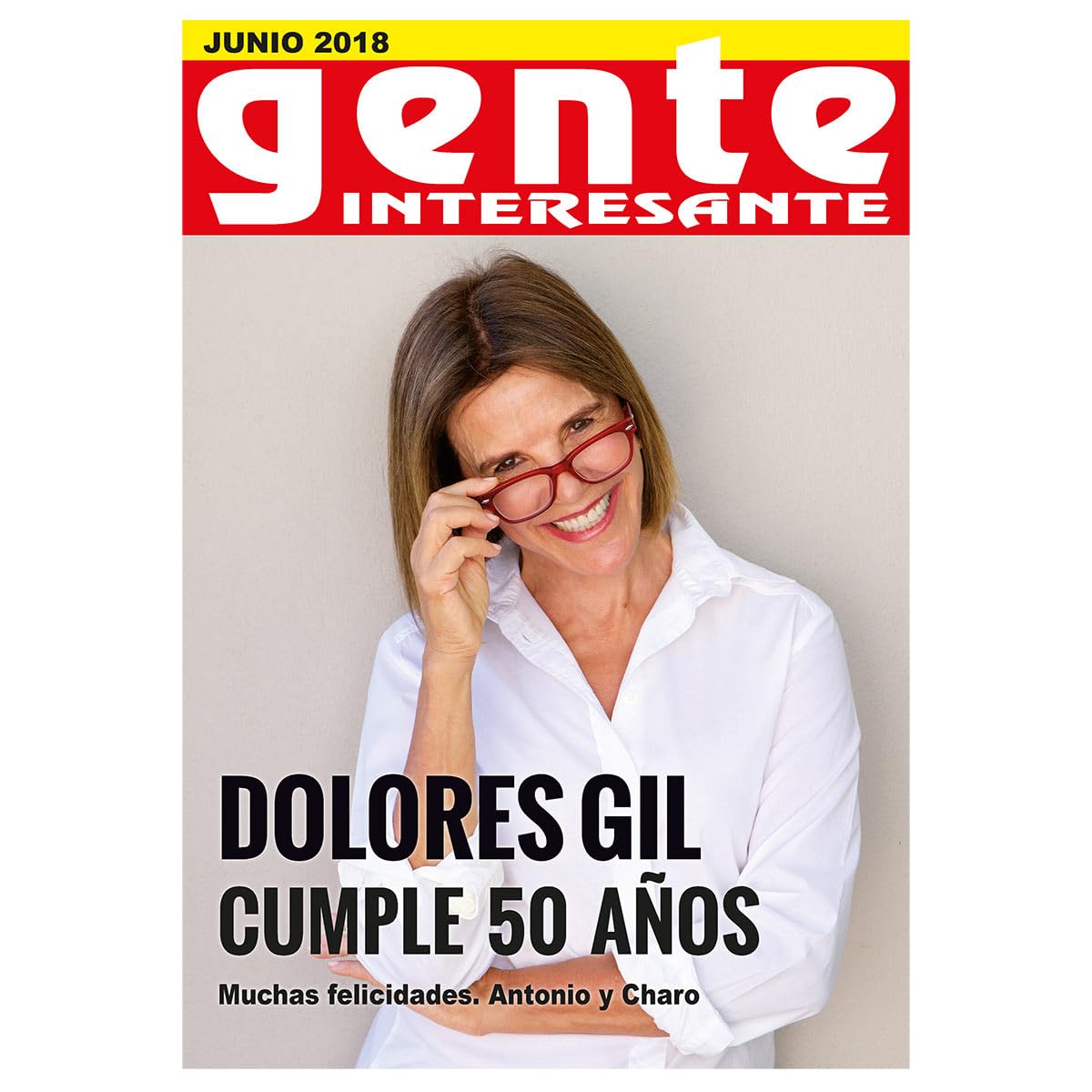 Portada de Revista Personalizada Gente Interesante Regalo Original PVC 19 x 27 cm