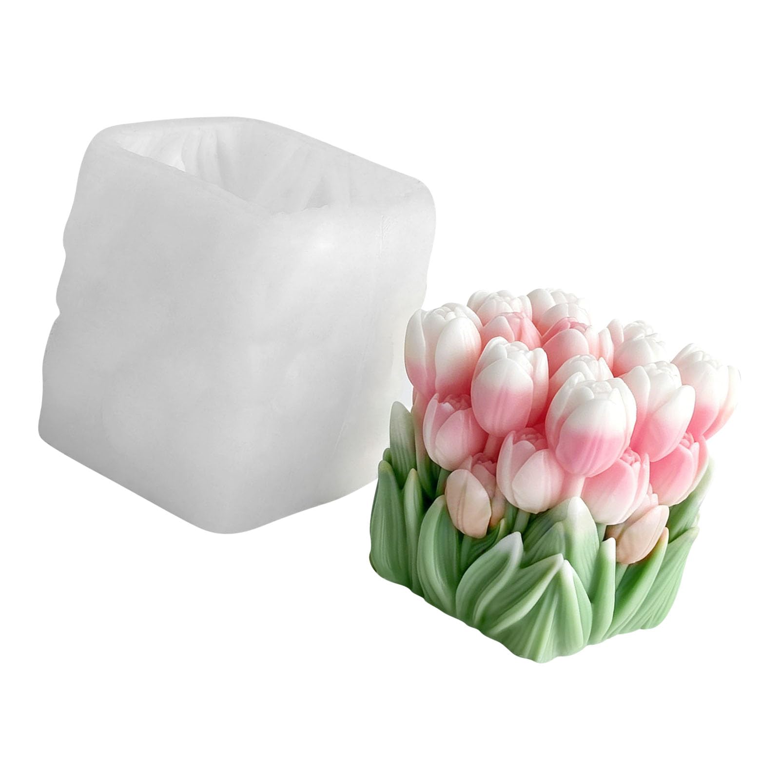 Zxfdsfdbnm Silicone Molds Floral Basket Silicone Molds for Crafting Soap Gypsum Decoration Elastomer Cast