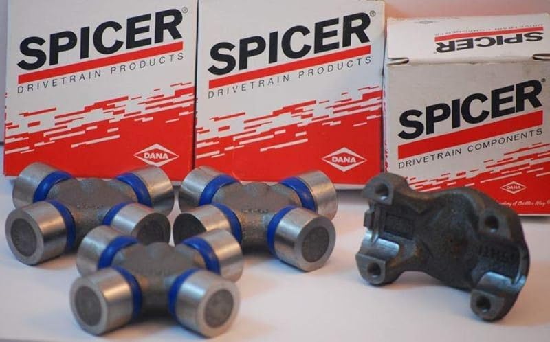 Kit de reconstrução da junta universal do eixo cardã dianteiro Spicer com CV engraxável para Jeep TJ YJ XJ – 3 juntas + kit CV