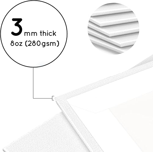 Miniatura 10 de Artistik Paneles de lienzo  Panel de lienzo de artista para pintar calidad libre de ácidos en blanco lienzos planos tableros de pintura calidad arte