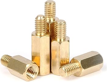Amazon.co.jp: M5 六角スタッドオスメス真鍮スペーサー六角真鍮