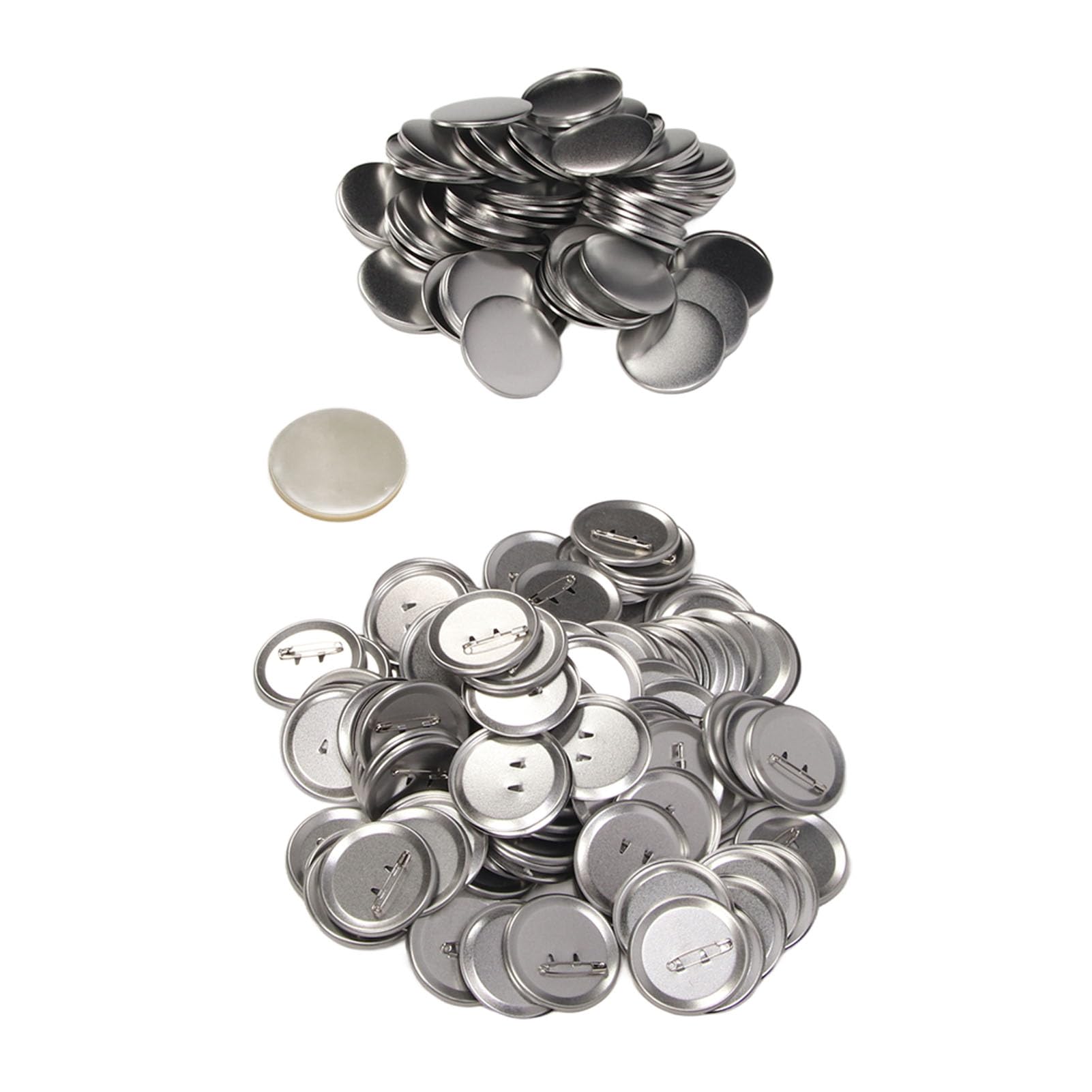 Kit de Insignia de Botón de Metal, 100 Sets Entrega Vacía Kit Multipropósito de Pines Redondos, Conjunto de Electrodomésticos de Cocina Pequeños Tive Innovadores para Insignias